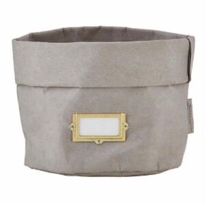 SANTA BARBARA DESIGN: Set of 2 Grey Washable Paper Sturdy Holders